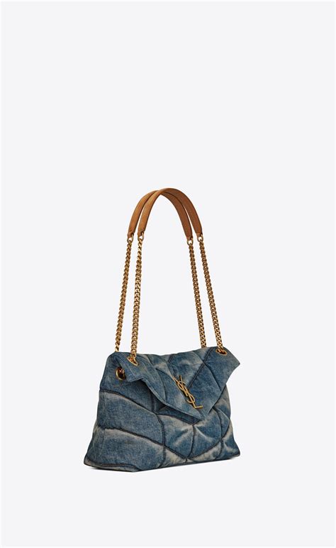 ysl suede puffer bag|YSL puffer bag small.